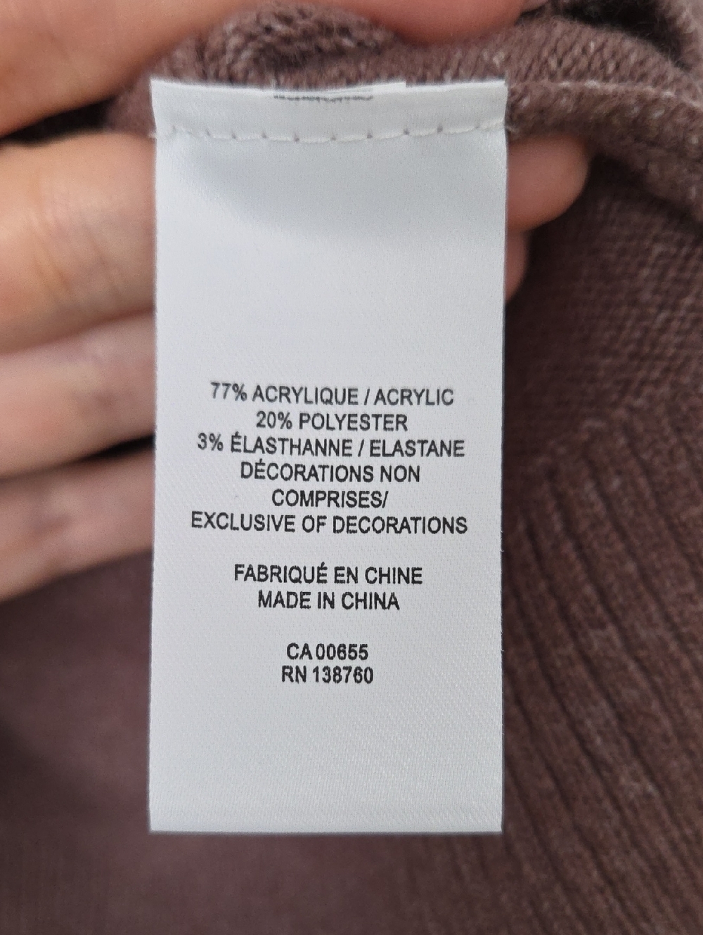 NWOT Reitmans Mauve Pink V-Neck Sweater With Lace Detail - Size L - Picture 7 of 8